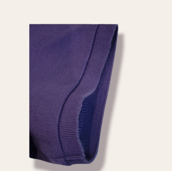 Escada Sport Purple Pique Cotton Polo Short Small - Picture 9 of 13
